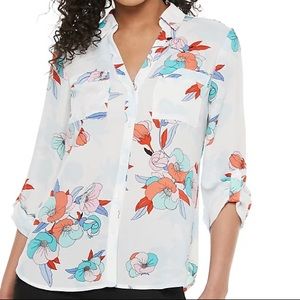 Candies - Roll Tab Blouse - NWT